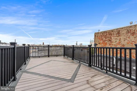 a view of a roof deck