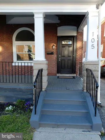 a view of front door and deck