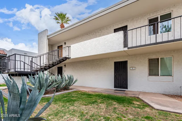 a view of balcony with an outdoor space