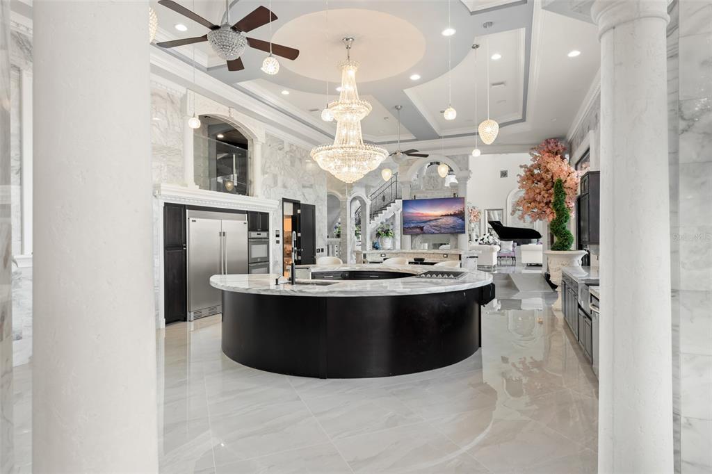 9639 Westover Roberts Road Windermere, FL 34786 - Photo 29 of 65 a view of living room with furniture and a chandelier