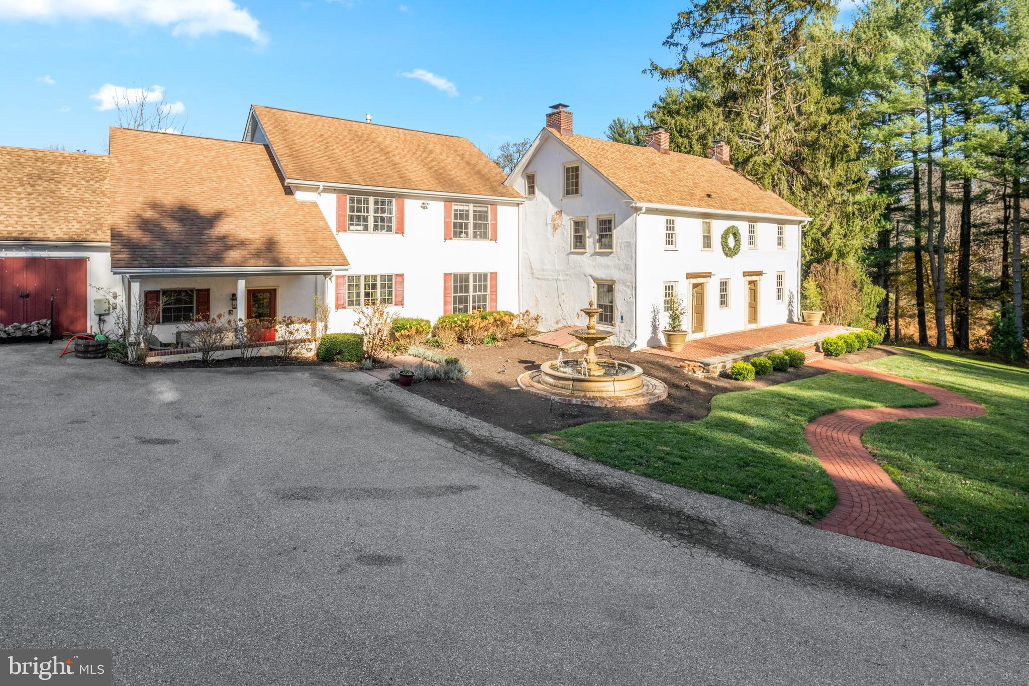 1936 Lenape Road West Chester, PA 19382 - Photo 5 of 72 Brick Walkway and Manicured Landscaping