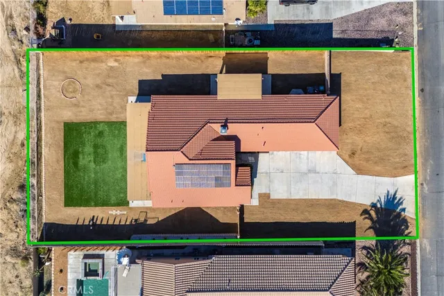 a aerial view of a house