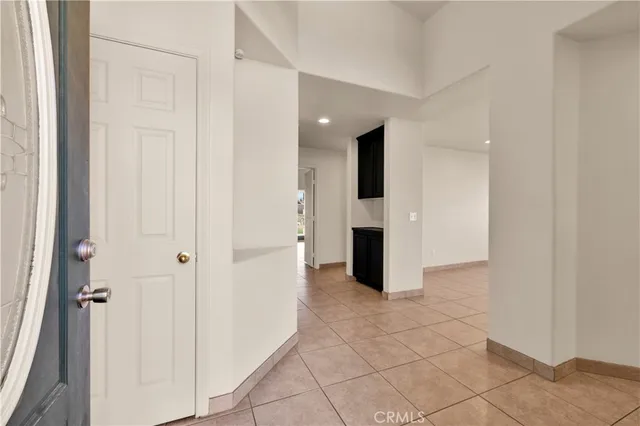 a view of a garden with an ocean view