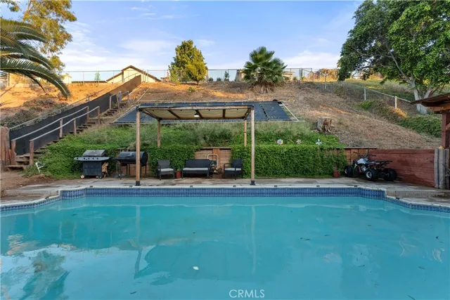 a outdoor space with a couch
