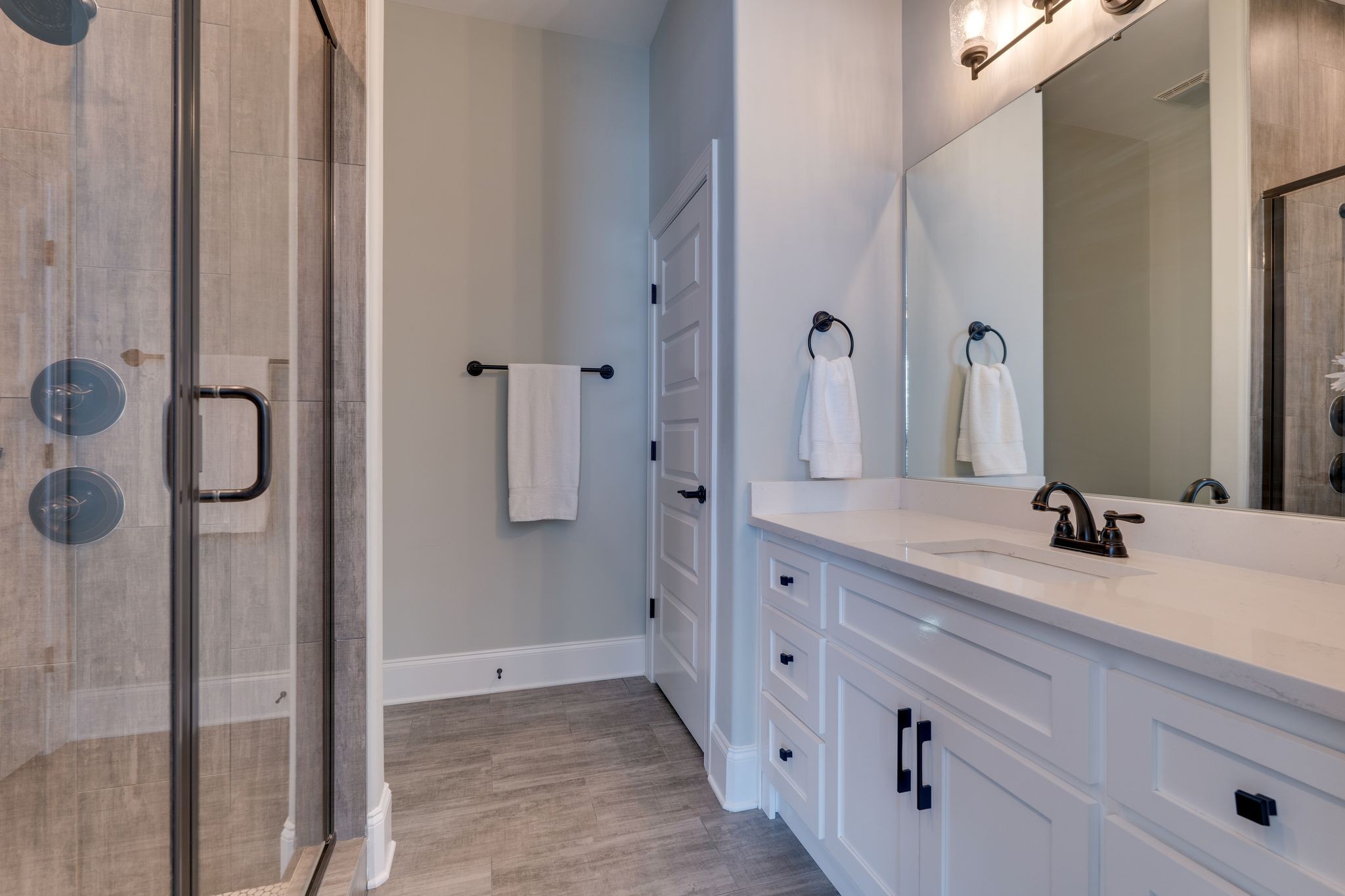 4285 Franklin Road Lebanon, TN 37090 - Photo 50 of 90 a bathroom with a double vanity sink mirror and shower