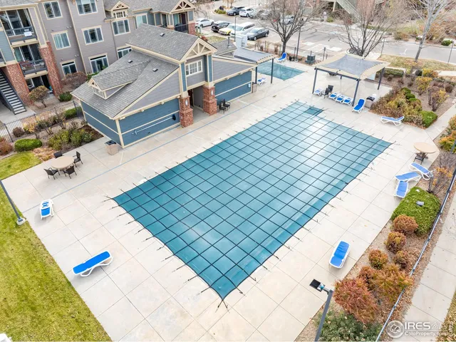 a view of a terrace with chairs