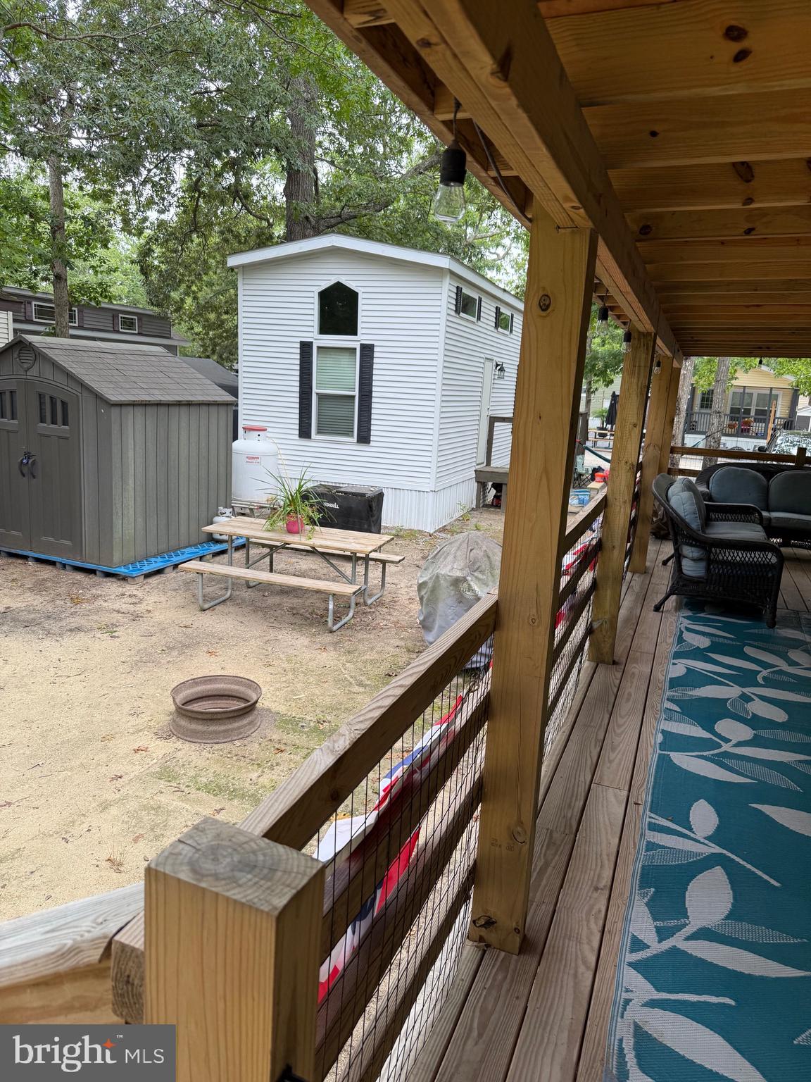 515 Corsons Tavern Road, Unit J3 Ocean View, NJ 08230 - Photo 8 of 15 a view of a balcony with chairs