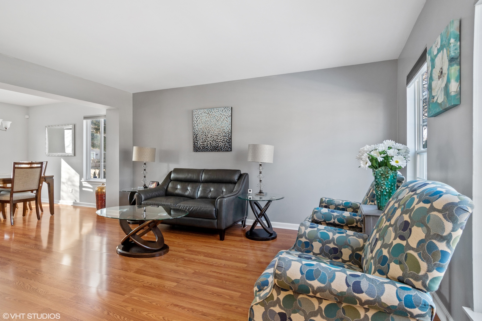 579 Buckboard Road Bolingbrook, IL 60490 - Photo 4 of 17 a living room with furniture and wooden floor