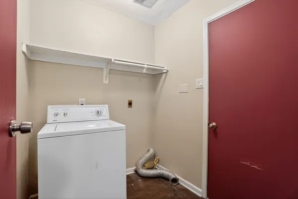 a close up view of a closet