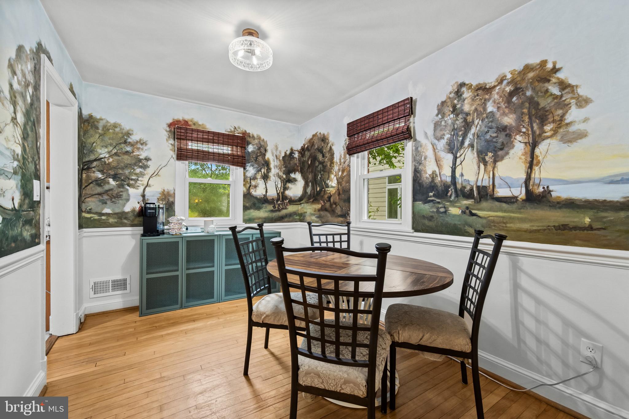 1708 Brisbane Street Silver Spring, MD 20902 - Photo 9 of 43 Charming dining nook with scenic murals.