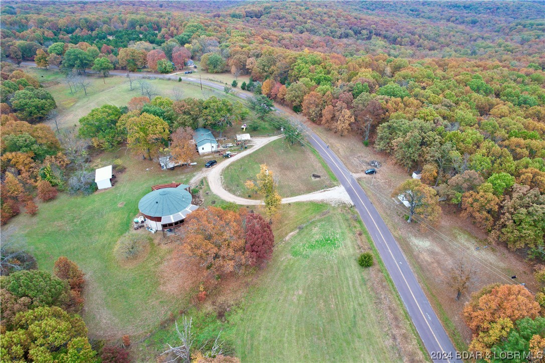 Aerial of both homes