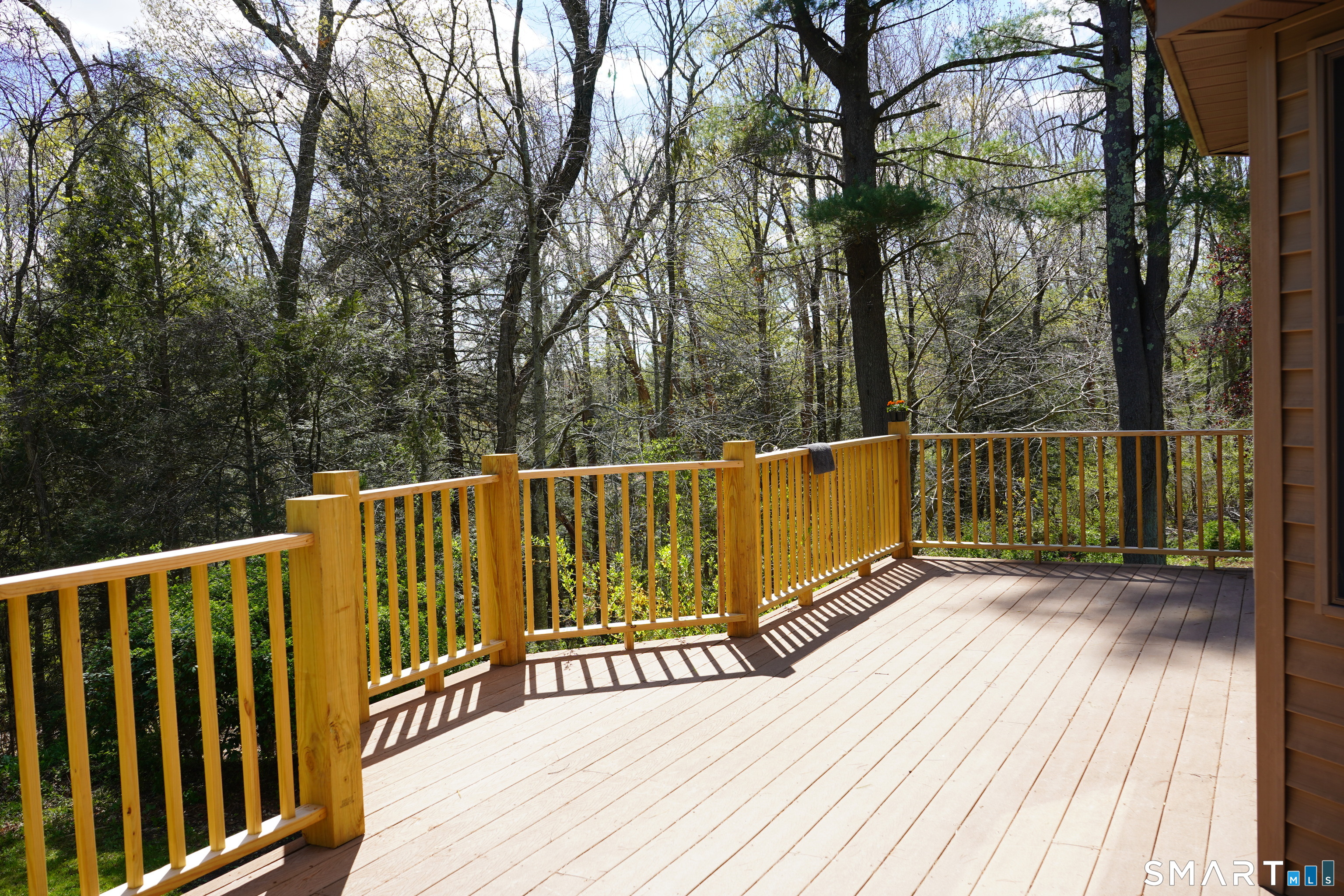 437 Providence Turnpike Hampton, CT 06247 - Photo 34 of 39 a view of balcony with wooden floor and fence