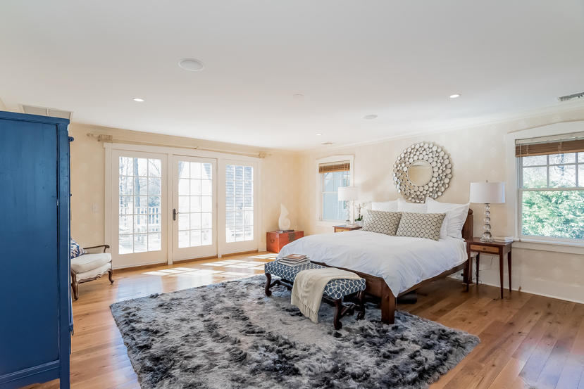 7 Ledge Road Rowayton, CT 06853 - Photo 12 of 30 a bedroom with a large bed and a large window