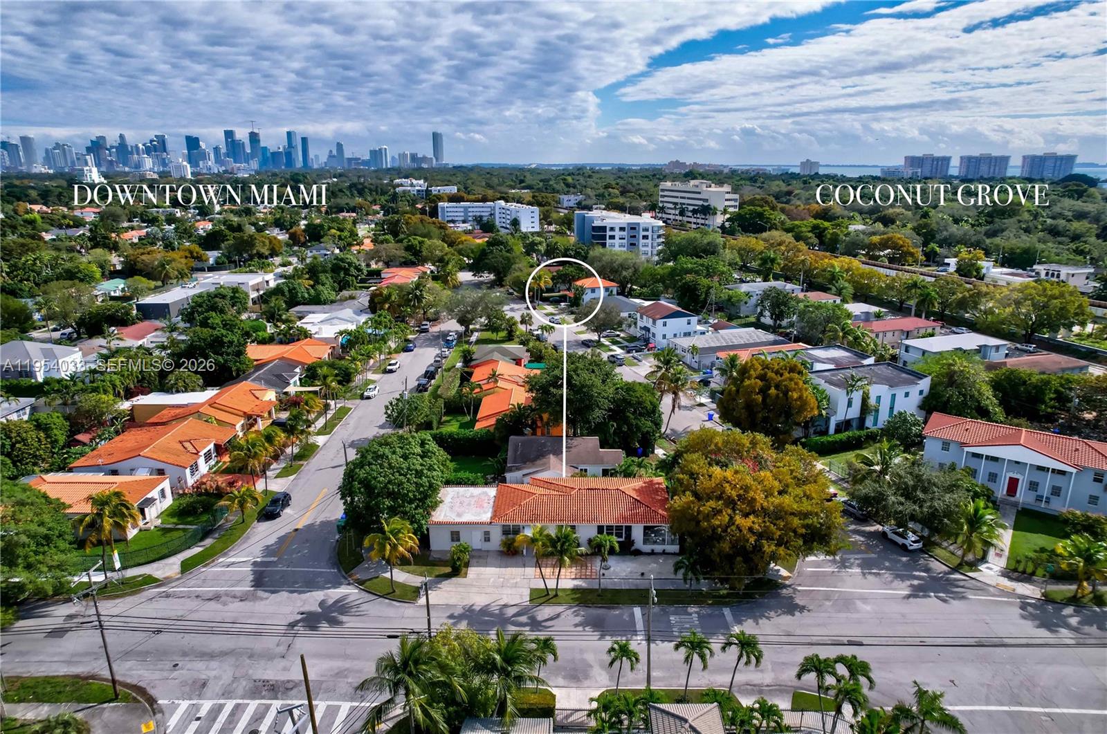 2399 Southwest 26th Lane Miami, FL 33133 - Photo 14 of 39 an aerial view of a city