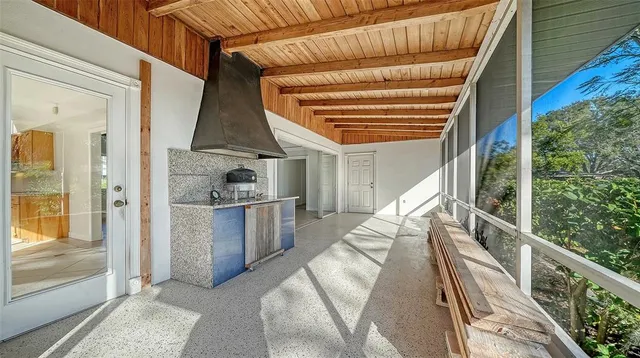 a view of balcony and deck