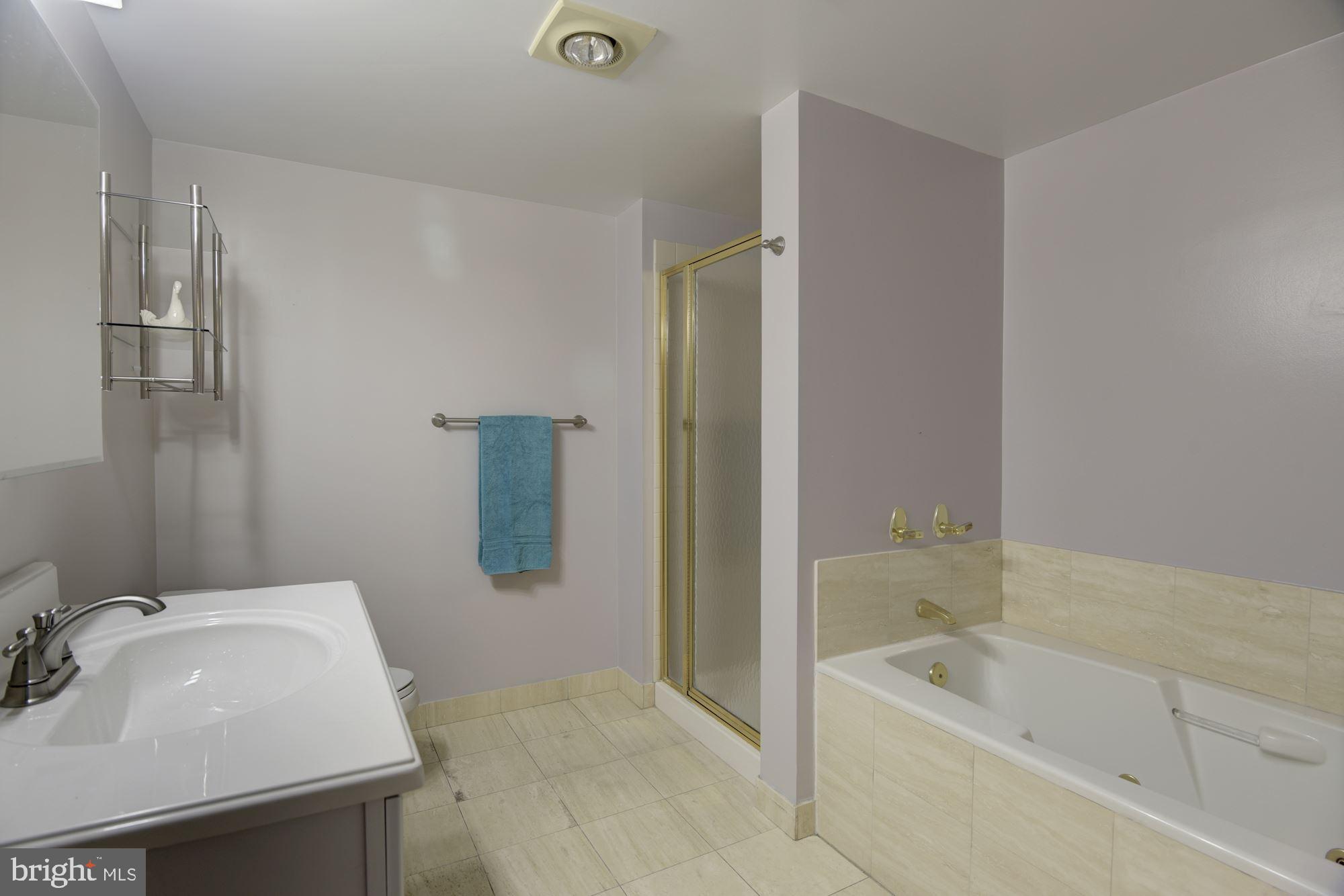 10001 Windstream Drive, Unit 404 Columbia, MD 21044 - Photo 16 of 29 a bathroom with a sink a toilet and bathtub