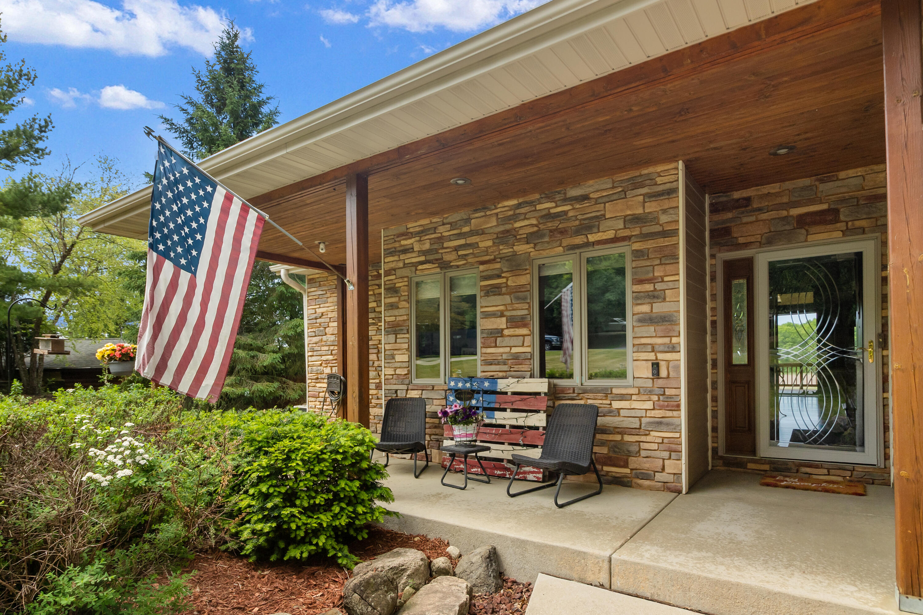 W5574 Briarwood Road La Grange, WI 53121 - Photo 2 of 45 Front patio