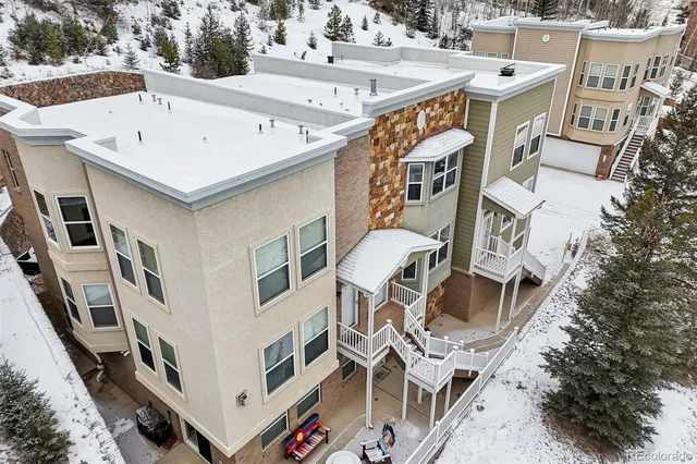 a view of a house with a large windows