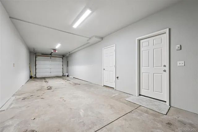 a view of a backyard with a large tree