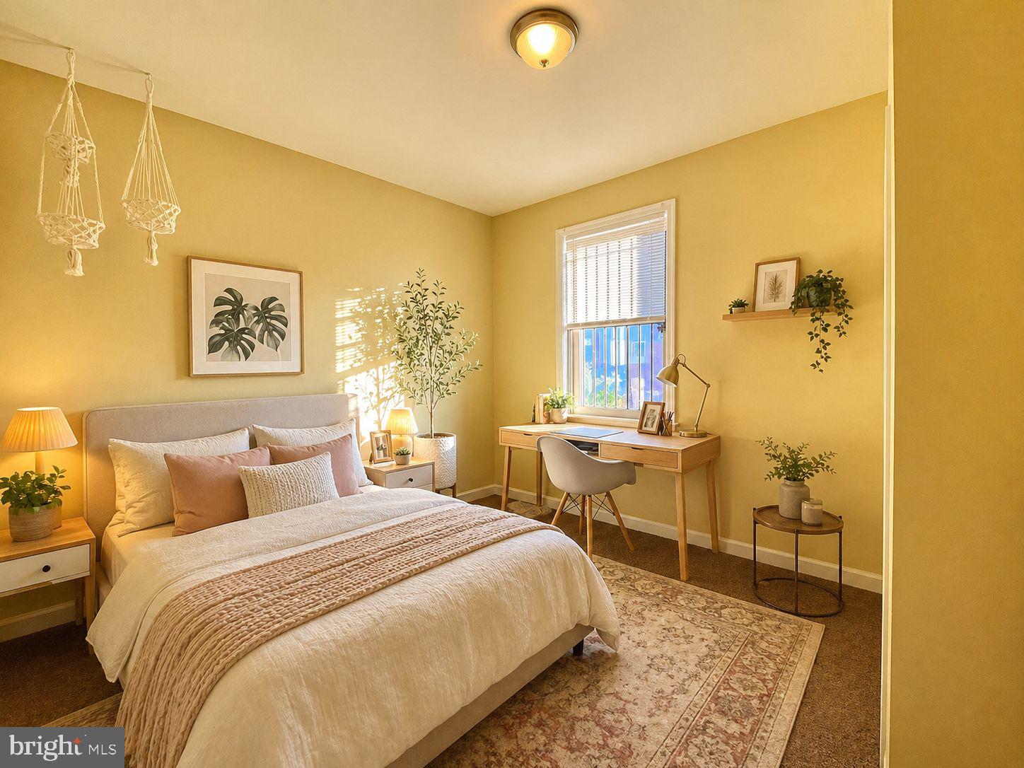 1618 Page Street, Unit A Philadelphia, PA 19121 - Photo 8 of 21 a bedroom with a bed and a table in it