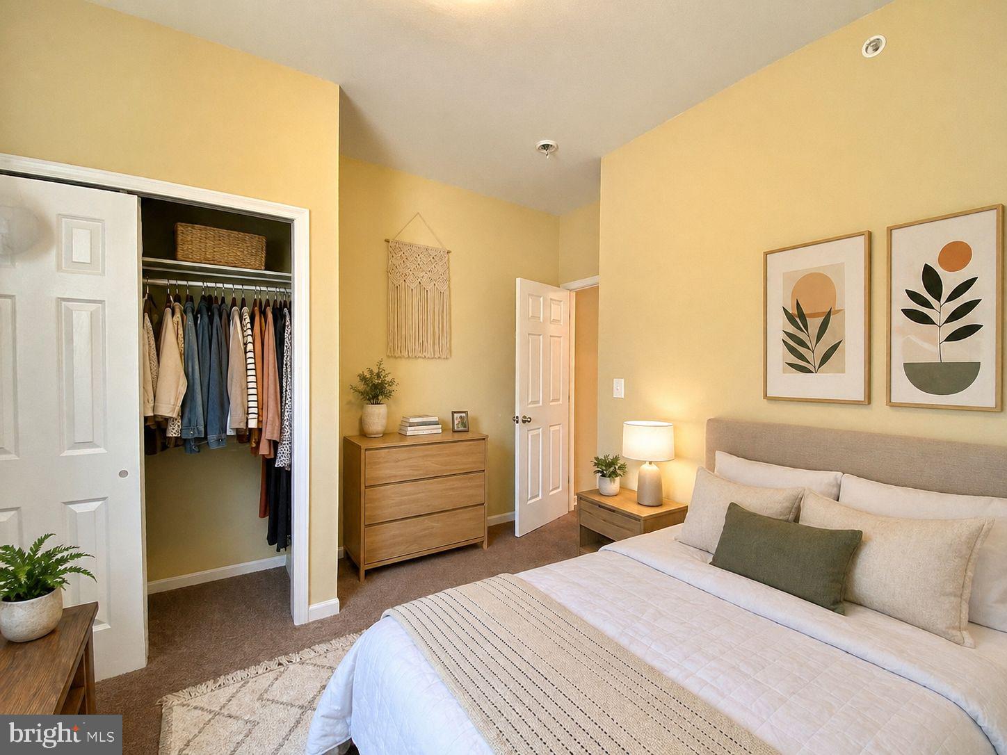 1618 Page Street, Unit A Philadelphia, PA 19121 - Photo 10 of 21 a bedroom with a bed and a couch