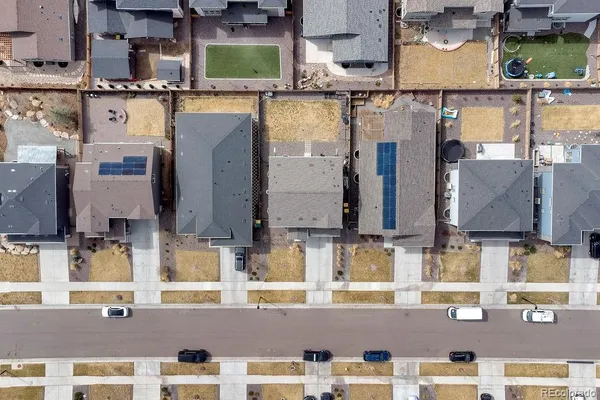 a view of multiple houses