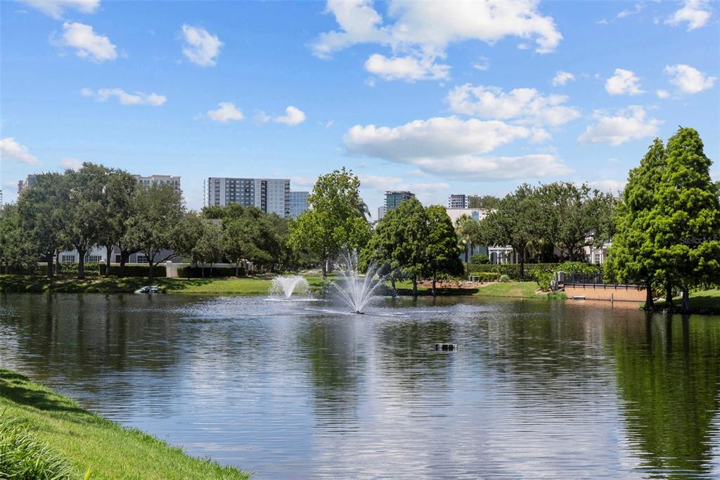 1451 Harbour Walk Road Tampa, FL 33602 - Photo 44 of 51 a view of a lake with houses in the background