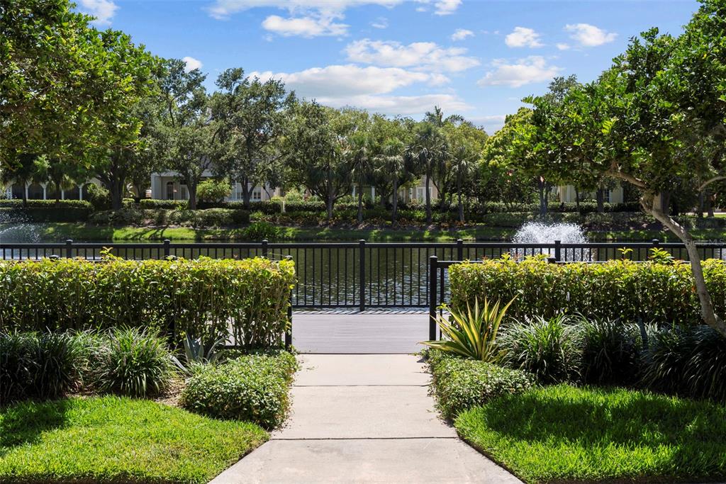 1451 Harbour Walk Road Tampa, FL 33602 - Photo 46 of 51 a view of a garden with a lake