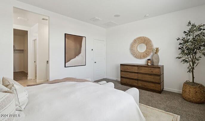 549 West Freedom Street Florence, AZ 85132 - Photo 19 of 26 a bedroom with a bed and a potted plant