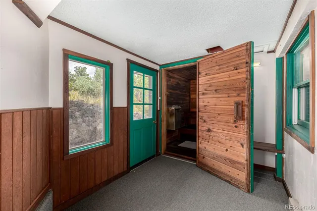 a view of walk in closet with window