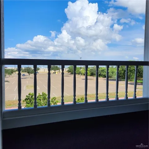 a view of sky from balcony