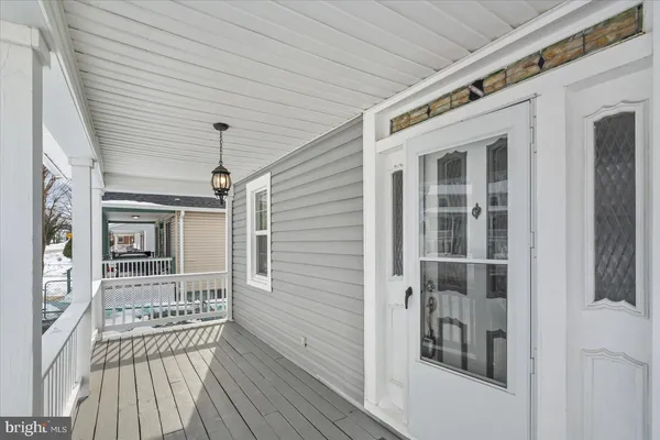a view of a house with a porch