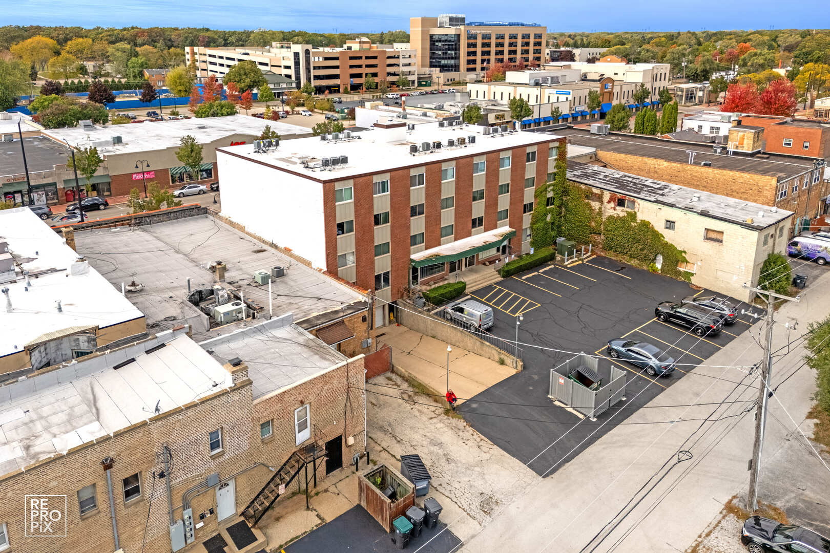 2671 Sheridan Road Zion, IL 60099 - Photo 3 of 10 an aerial view of a building with outdoor space
