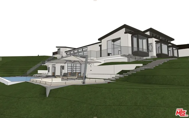 a house with river in front of it