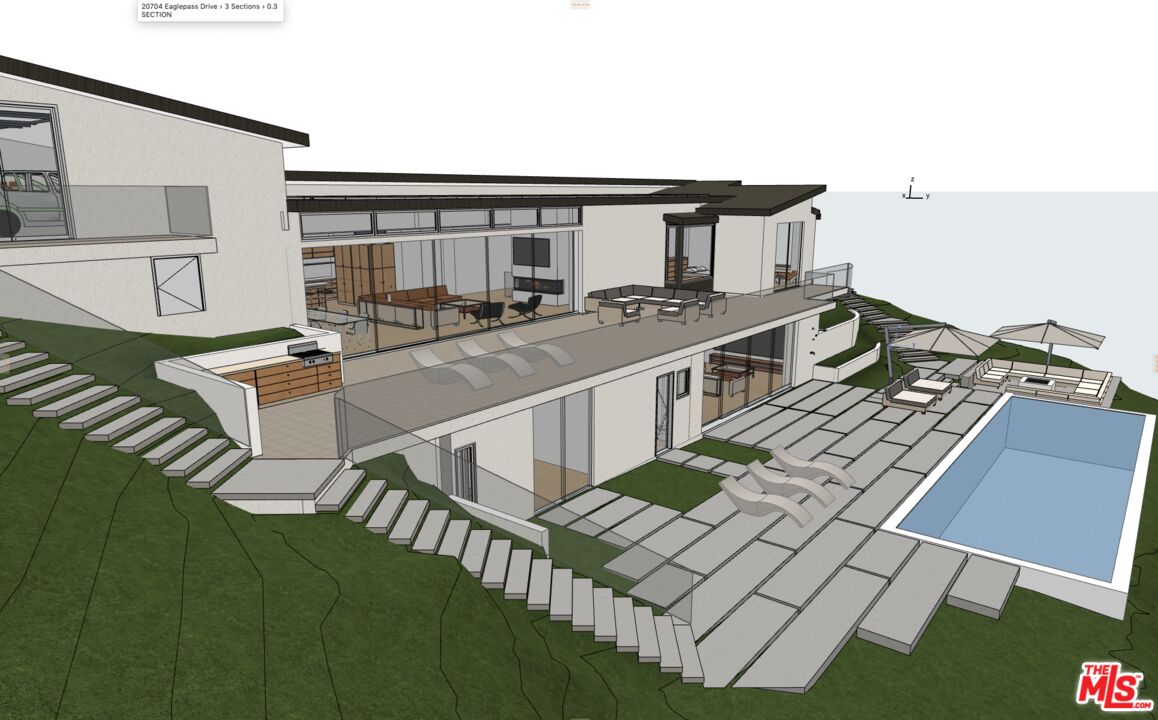 20704 Eagle Pass Drive Malibu, CA 90265 - Photo 8 of 8 swimming pool view with a seating space