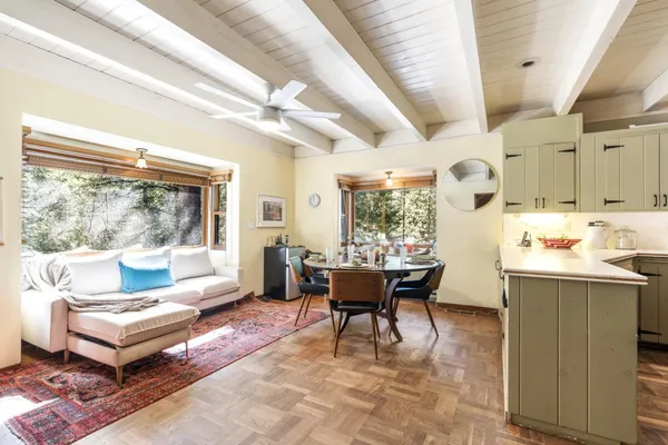 a store room with lots of storage and a white sink