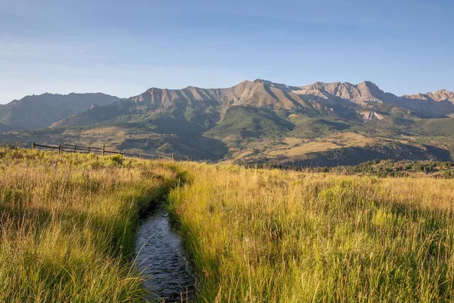 a view of lake and mountain