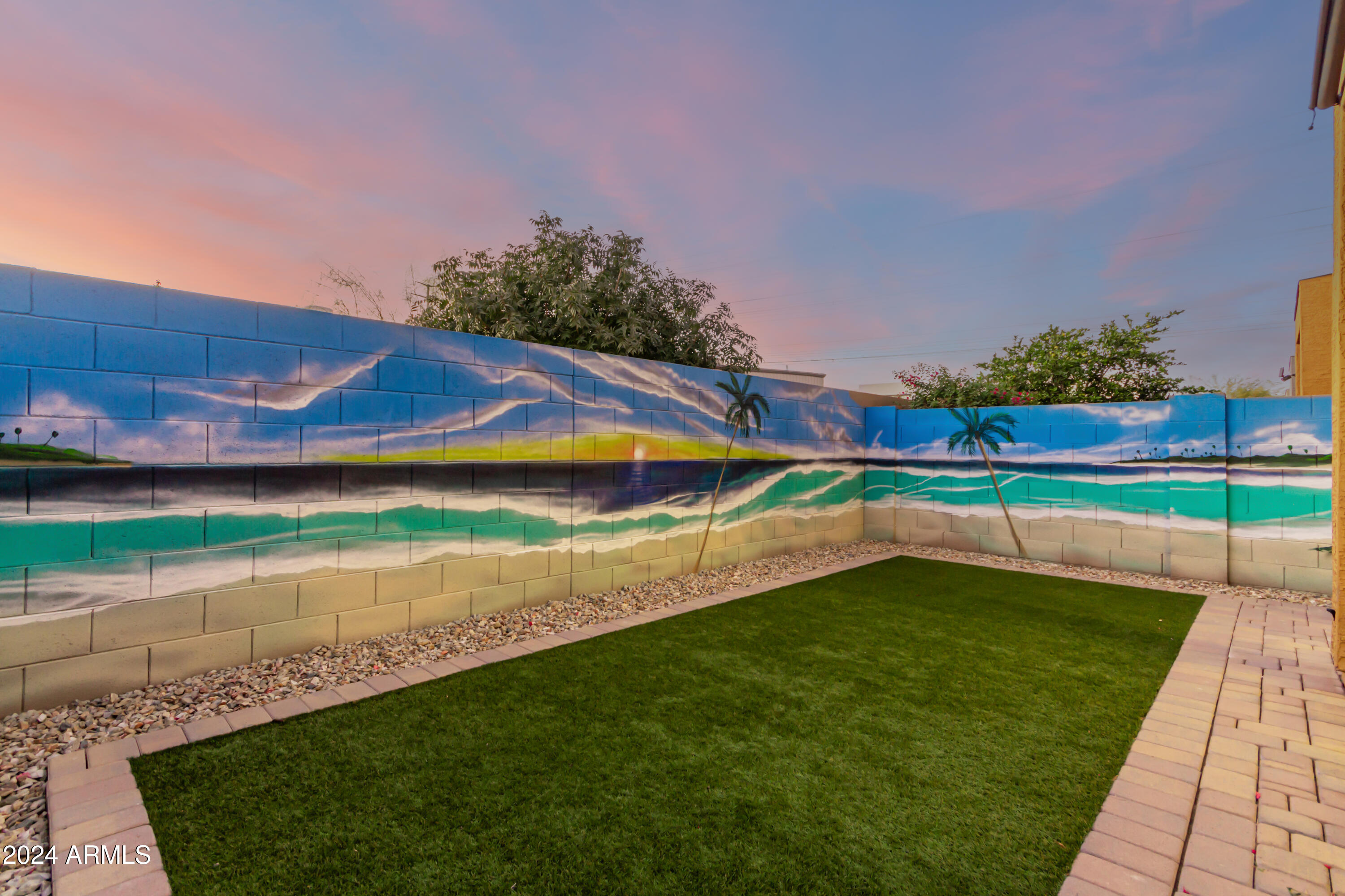 2150 West Alameda Road, Unit 1228 Phoenix, AZ 85085 - Photo 15 of 21 Backyard Twilight
