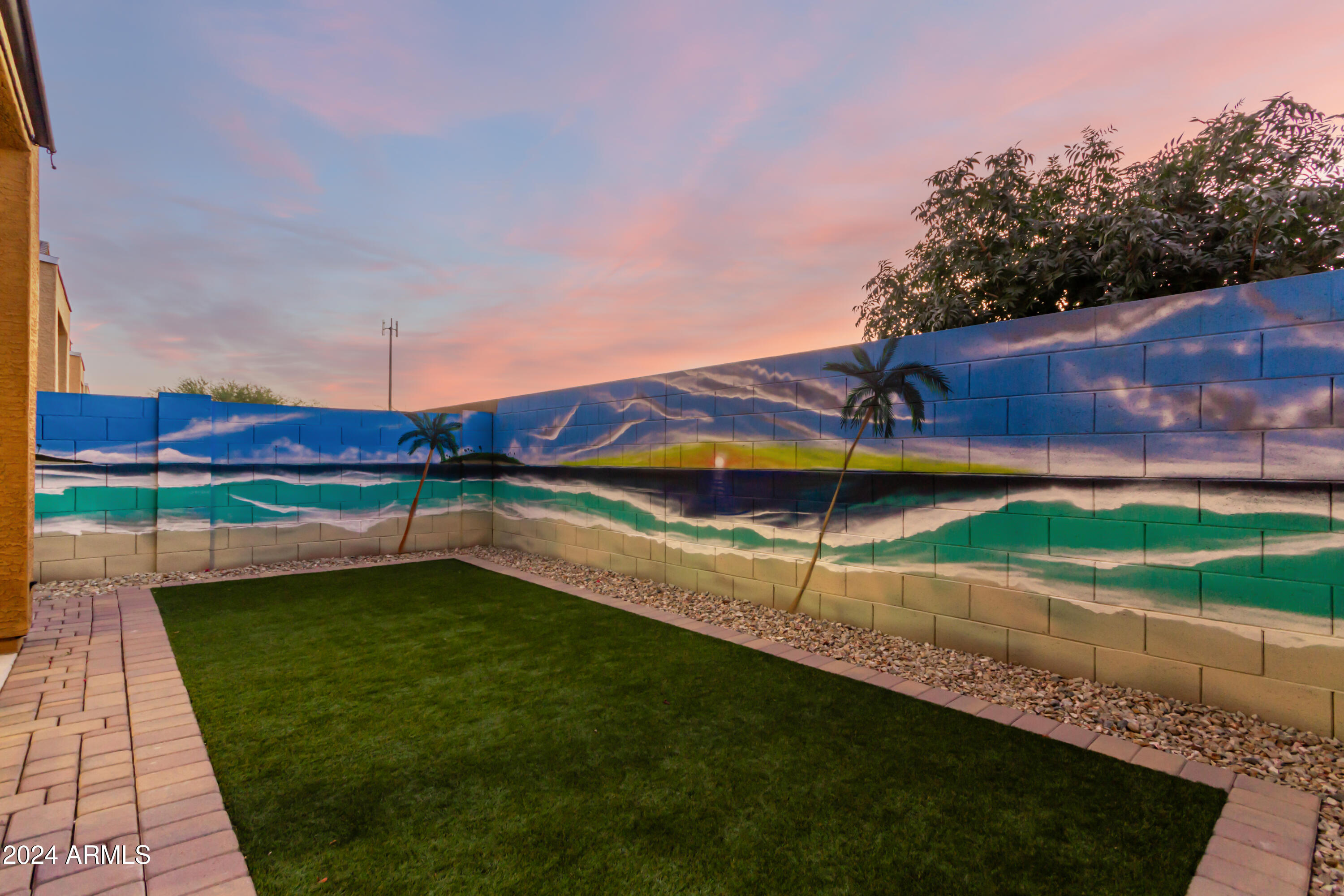 2150 West Alameda Road, Unit 1228 Phoenix, AZ 85085 - Photo 16 of 21 Backyard Twilight