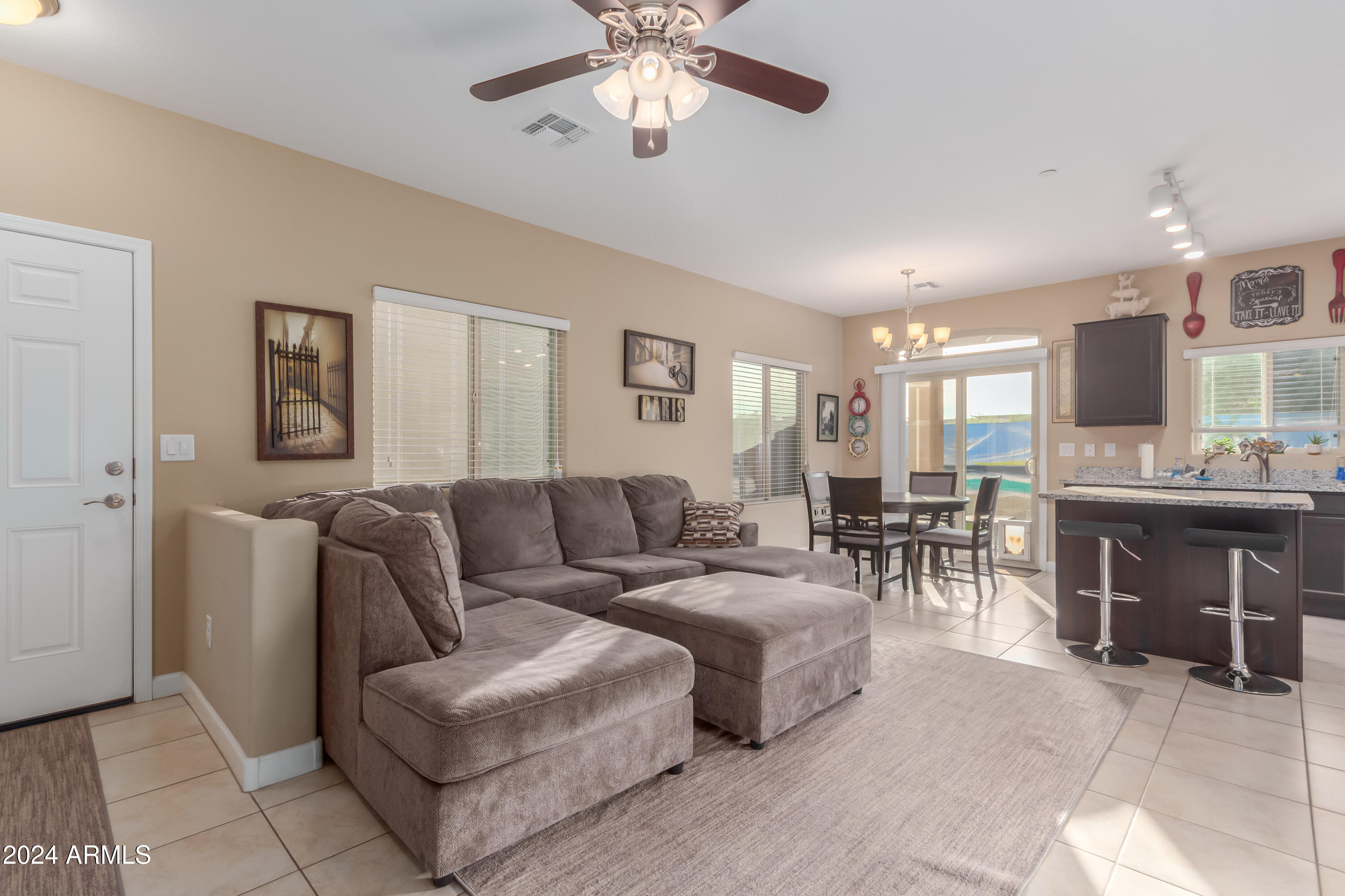 Open Concept Living Room and Kitchen
