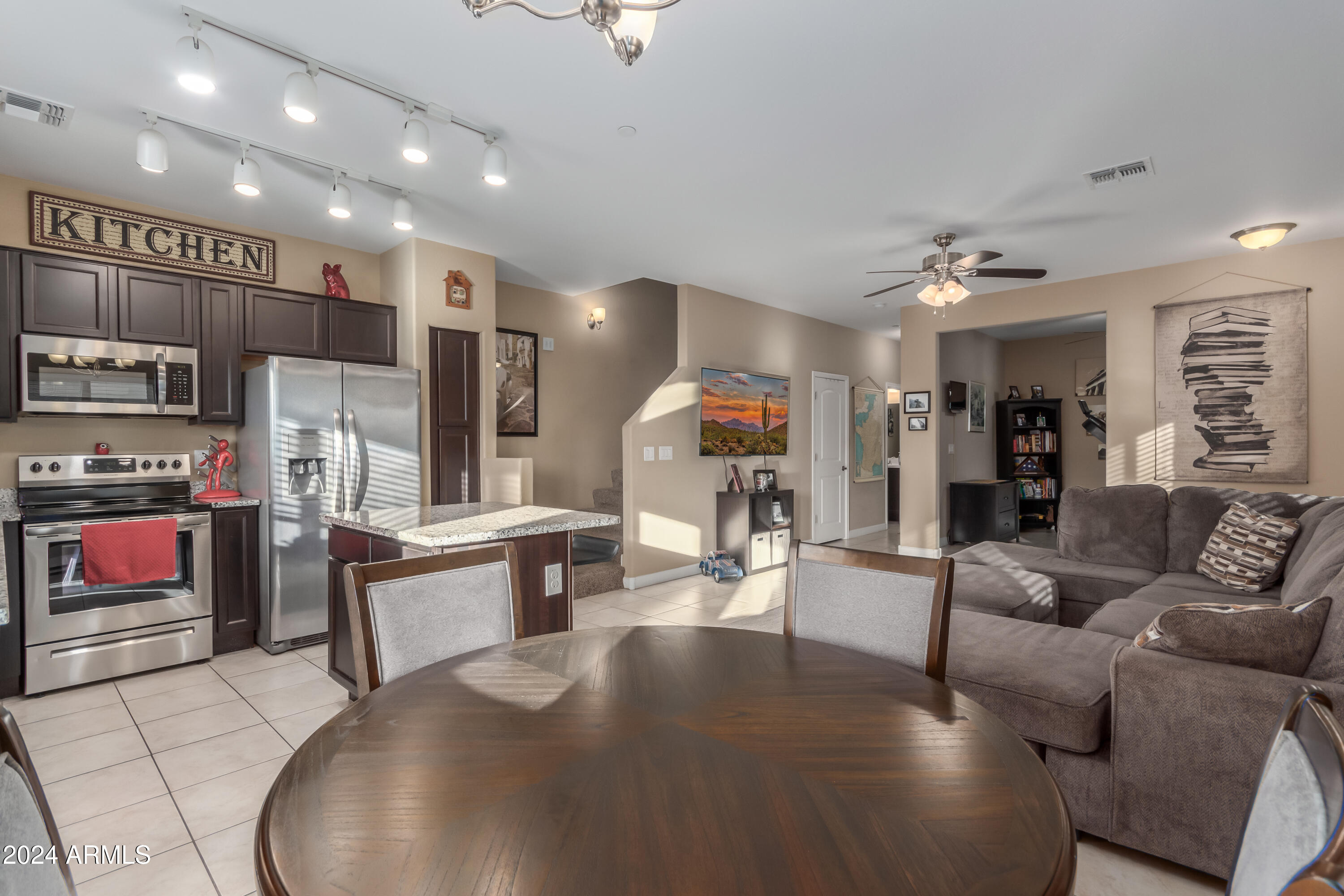 Open Concept Living Room and Kitchen