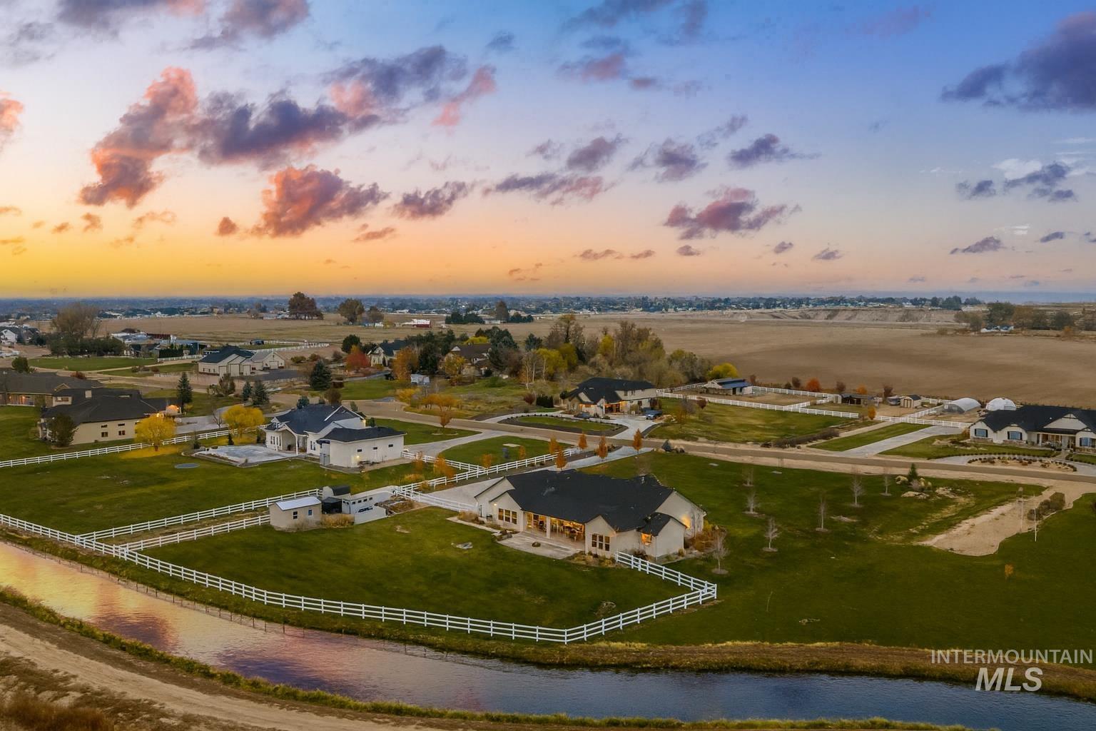 12334 Rivendell Court Nampa, ID 83686 - Photo 2 of 50 Overview of rural landscape featuring a large body of water