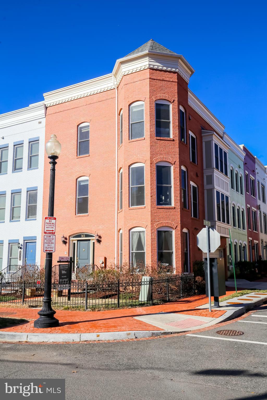 a front view of a building