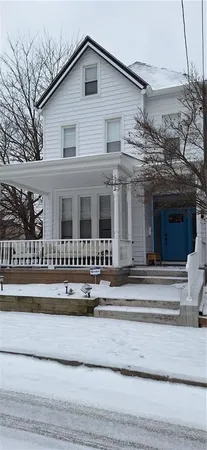 a front view of house