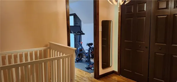 a view of wooden floor in a bathroom
