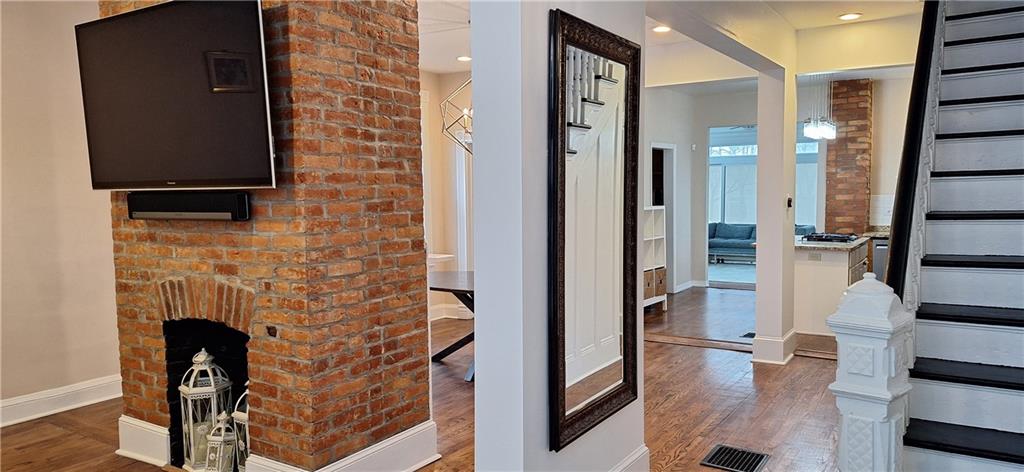 548 South Graham Street Pittsburgh, PA 15232 - Photo 6 of 49 a view of entryway with wooden floor and staircase
