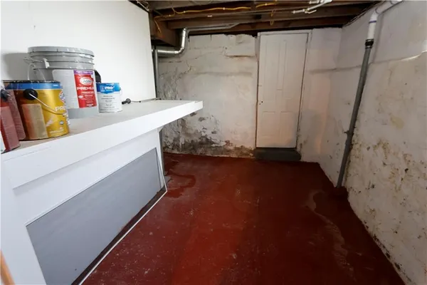 a view of storage and utility room