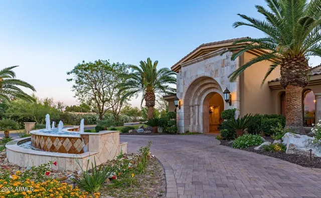 a house view with a garden space