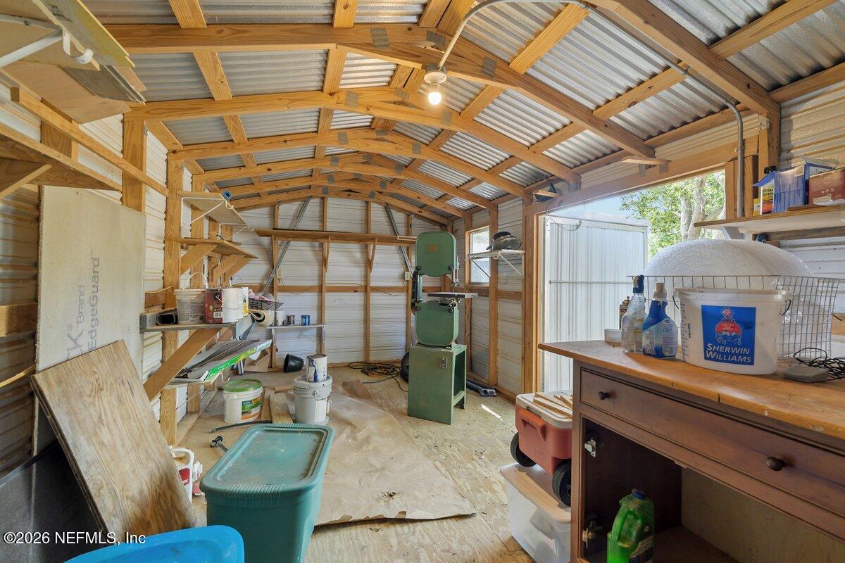 409 Lobelia Road St. Augustine, FL 32086 - Photo 33 of 43 409 Lobelia Rd shed inside