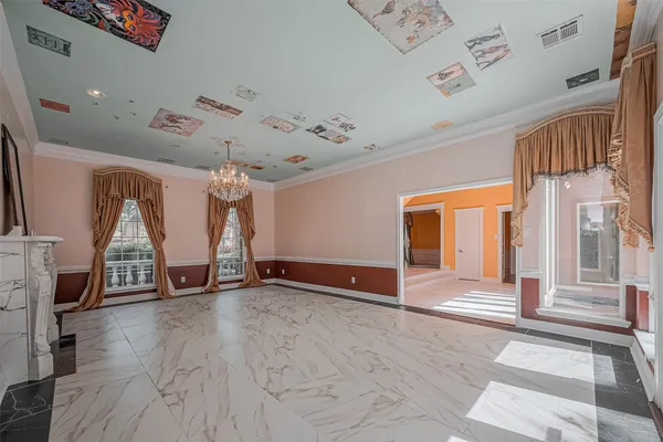 a view of an empty room
